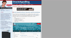Desktop Screenshot of oracleappsblog.com